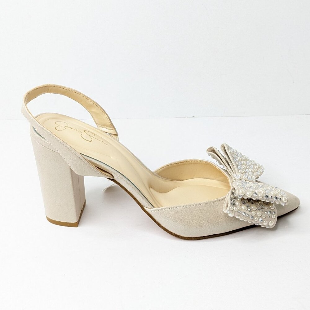 Jessica Simpson Naomia Pumps, Metallic, Women's 9 - Picture 2 of 4